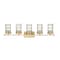 Z-Lite Archer 5 Light Vanity, Heirloom Gold & Clear 344-5V-HG - alternate 8